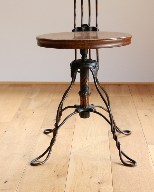 ��TONK MFG. CO.�� Twisted Wire Office Stool / c.1910�á�TONK MFG. CO.�� �ĥ����ƥåɥ磻�䡼 ���ե������ġ����1910ǯ����