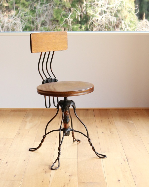 ��TONK MFG. CO.�� Twisted Wire Office Stool / c.1910�á�TONK MFG. CO.�� �ĥ����ƥåɥ磻�䡼 ���ե������ġ����1910ǯ����