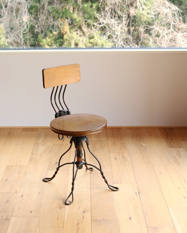 ��TONK MFG. CO.�� Twisted Wire Office Stool / c.1910�á�TONK MFG. CO.�� �ĥ����ƥåɥ磻�䡼 ���ե������ġ����1910ǯ����