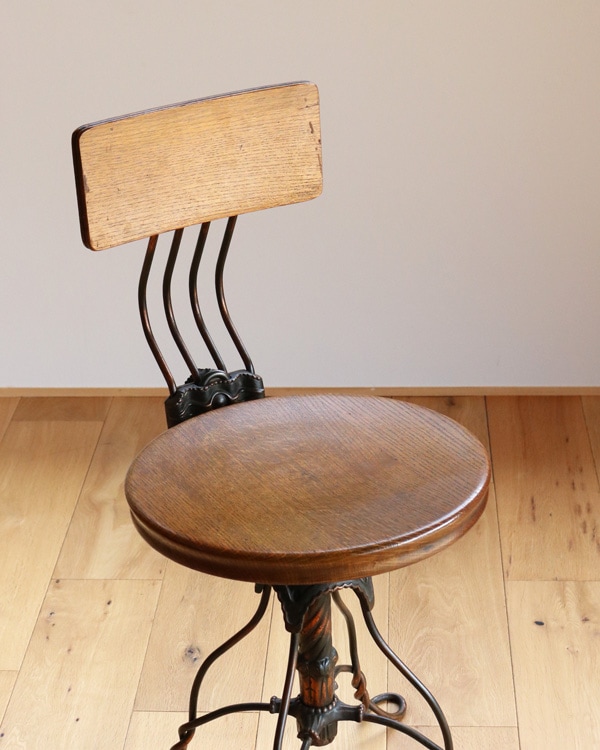 ��TONK MFG. CO.�� Twisted Wire Office Stool / c.1910�á�TONK MFG. CO.�� �ĥ����ƥåɥ磻�䡼 ���ե������ġ����1910ǯ����