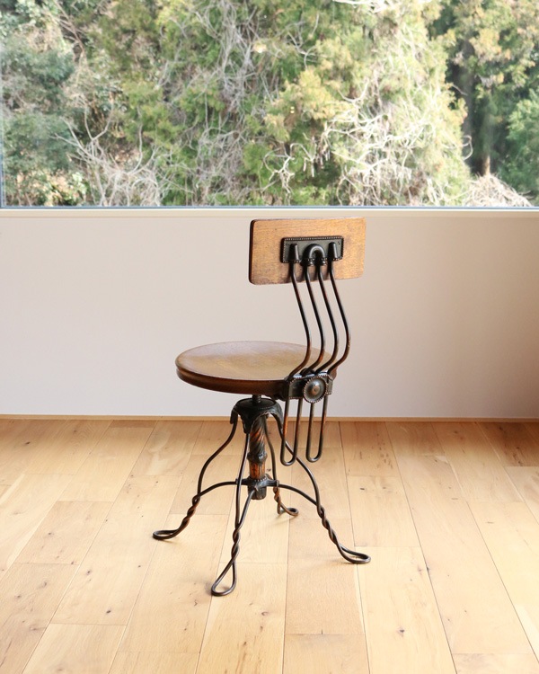 ��TONK MFG. CO.�� Twisted Wire Office Stool / c.1910�á�TONK MFG. CO.�� �ĥ����ƥåɥ磻�䡼 ���ե������ġ����1910ǯ����