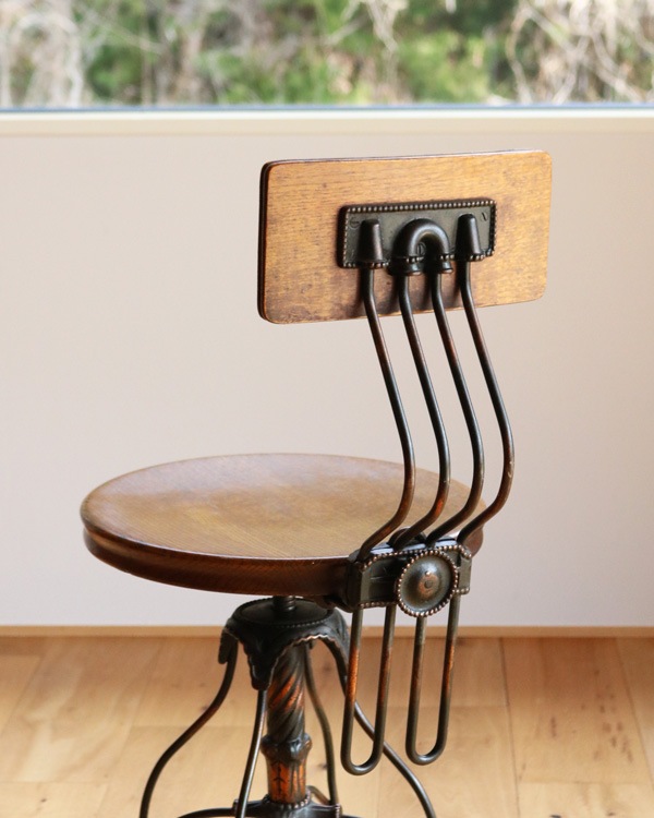 ��TONK MFG. CO.�� Twisted Wire Office Stool / c.1910�á�TONK MFG. CO.�� �ĥ����ƥåɥ磻�䡼 ���ե������ġ����1910ǯ����