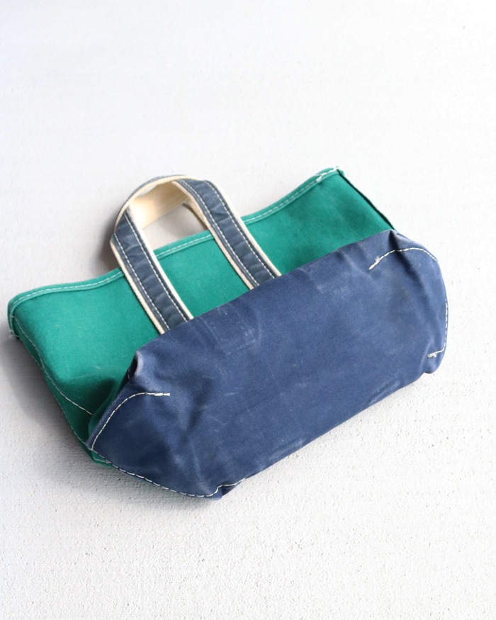 Vintage 80s Green L.L.BEAN Deluxe Tote (S)