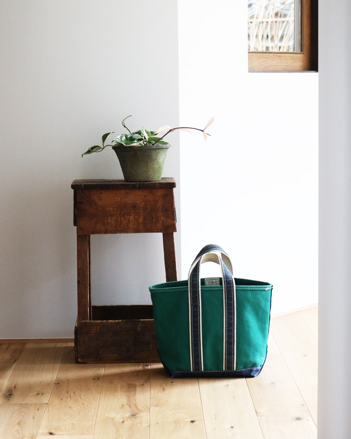 Vintage 80s Green L.L.BEAN Deluxe Tote (S)