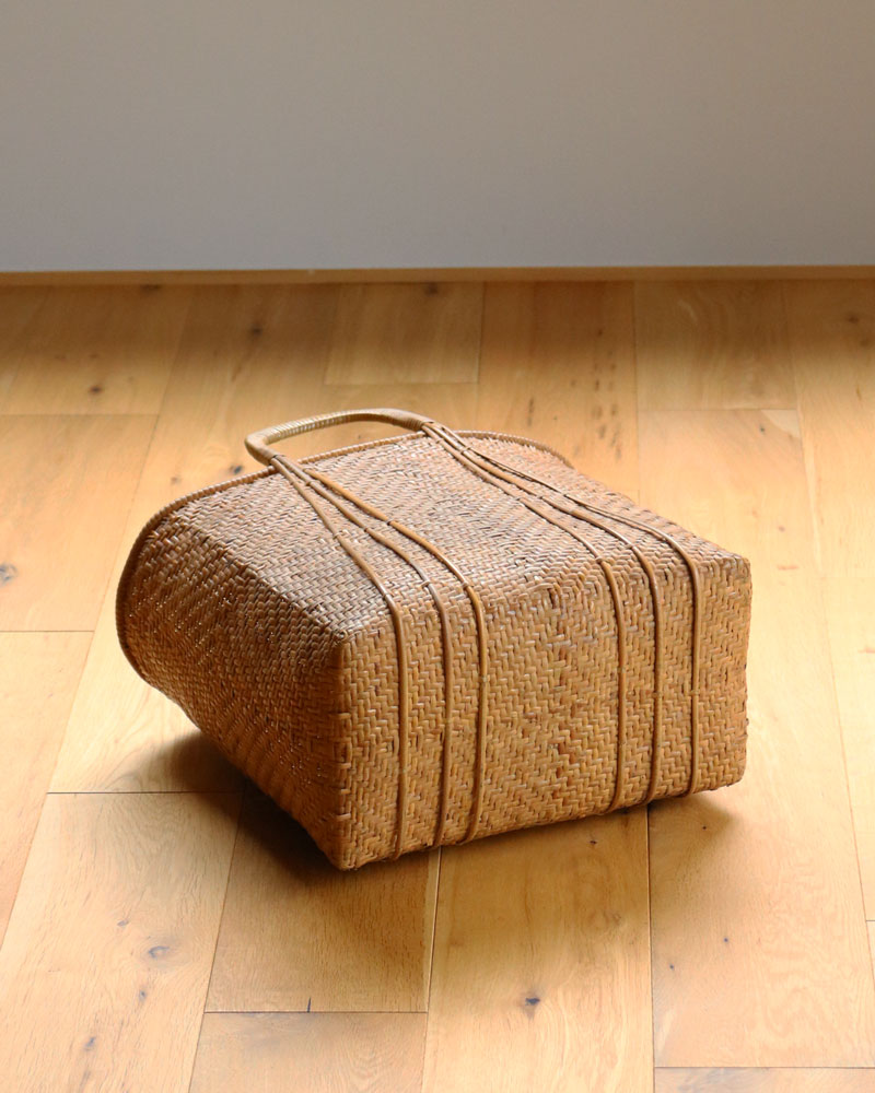 c.1960s Japanese Bamboo Shopping Basket｜1960年代頃 日本製 竹編み