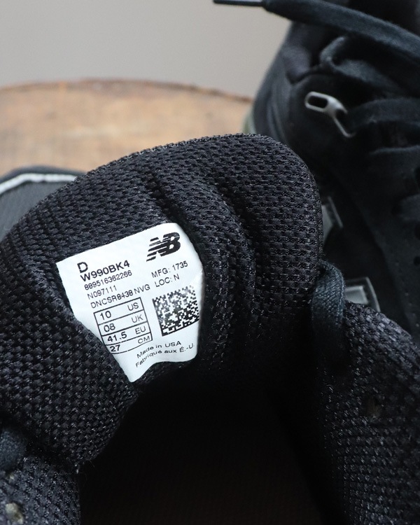 Y2K Black NEW BALANCE 990V4 (U.S.8.5)