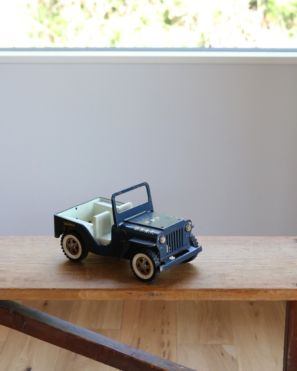 Tonka Jeep ブリキ ミニカー トレーラー付き suzuyatoy_tonka-playpeapleset