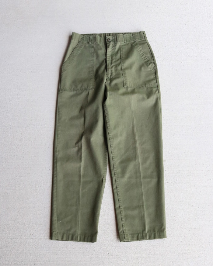 Vintage 80s U.S.ARMY Utility Trousers OG-507 (W31xL29.5)