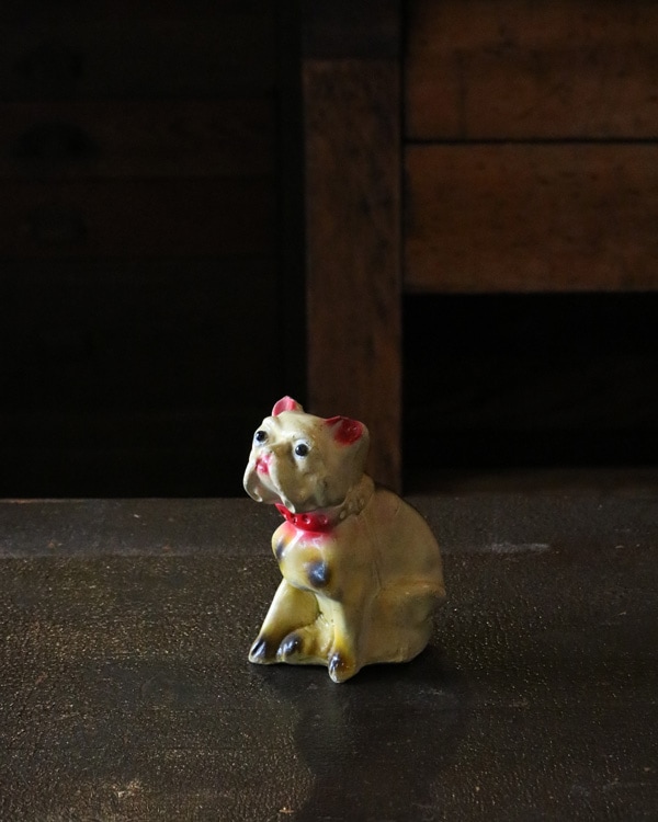 Shin　CHALKEARE BULLDOG 2体 Shin CHALKEARE BULLDOG 2体 VINTAGE CHALKWARE BULLDOG FIGURE