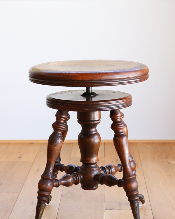Adjustable Piano Stool with Claw & Glass Ball Feet�å����������饹�ܡ���ӻ��� ���߼��ԥ��Υ��ġ���