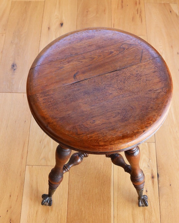 Adjustable Piano Stool with Claw & Glass Ball Feet�å����������饹�ܡ���ӻ��� ���߼��ԥ��Υ��ġ���