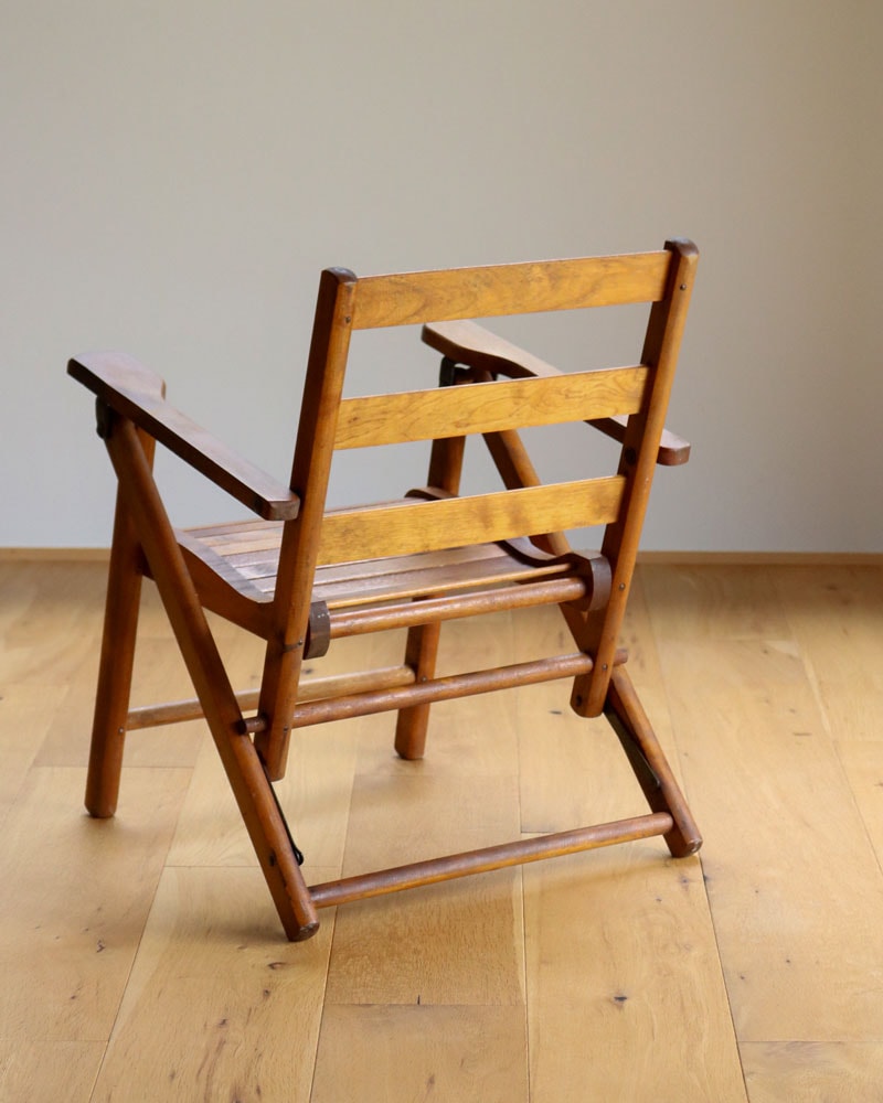 Paris Mfg Co フォールディングチェア ヴィンテージアンティークチェア c.1940s “PARIS MFG. CO.” Children's Folding Arm Chair｜1940年代頃