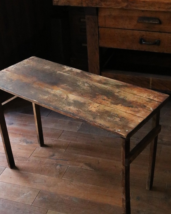 折りたたみ木製カウンターテーブル フォールディングテーブル　アンティーク Folding Wood Table｜折り畳み木製テーブル
