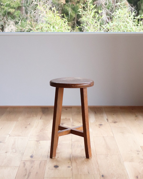 Wooden Round Stool RS-61｜木製ラウンドスツール RS-61