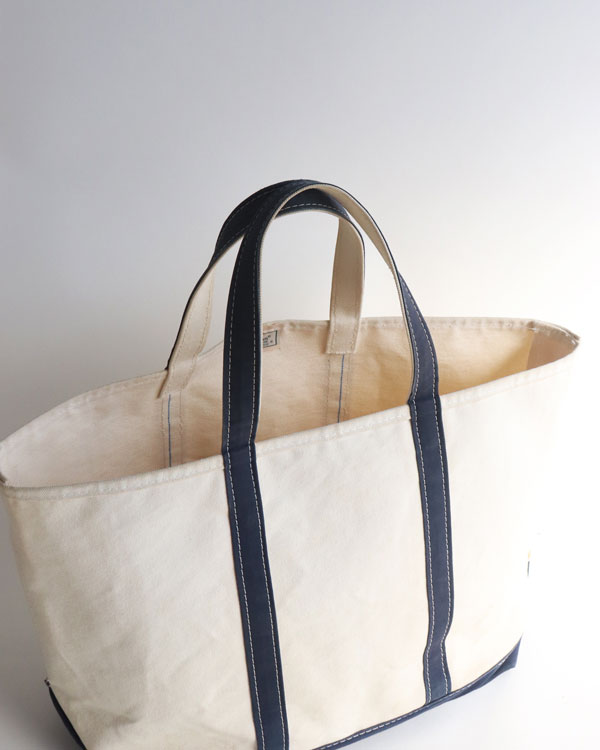 Vintage 90s Navy L.L.BEAN Canvas Tote (L)