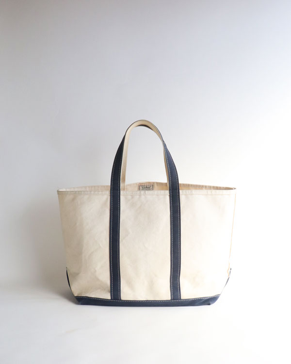 Vintage 90s Navy L.L.BEAN Canvas Tote (L)
