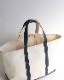Vintage 90s Navy L.L.BEAN Canvas Tote (L)