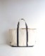 Vintage 90s Navy L.L.BEAN Canvas Tote (L)