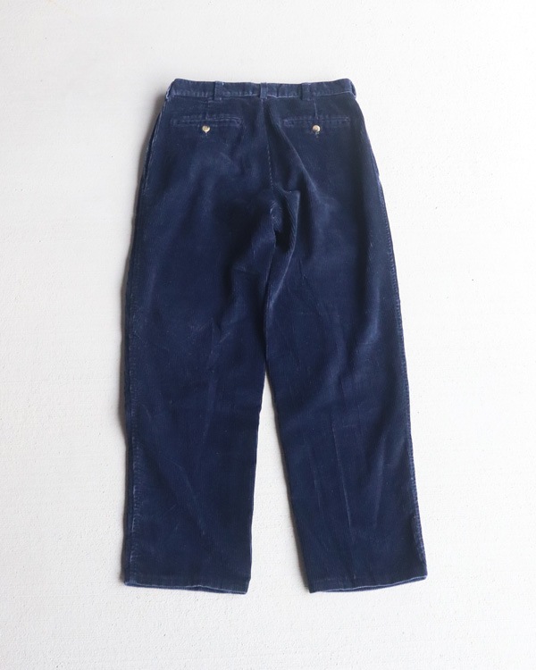 Vintage 90s Navy LANDS'END Corduroy Trousers (30x30)