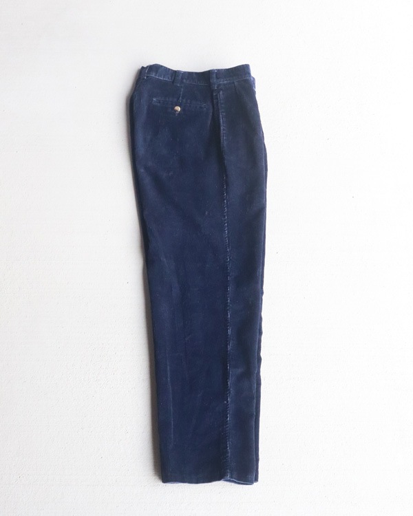 Vintage 90s Navy LANDS'END Corduroy Trousers (30x30)