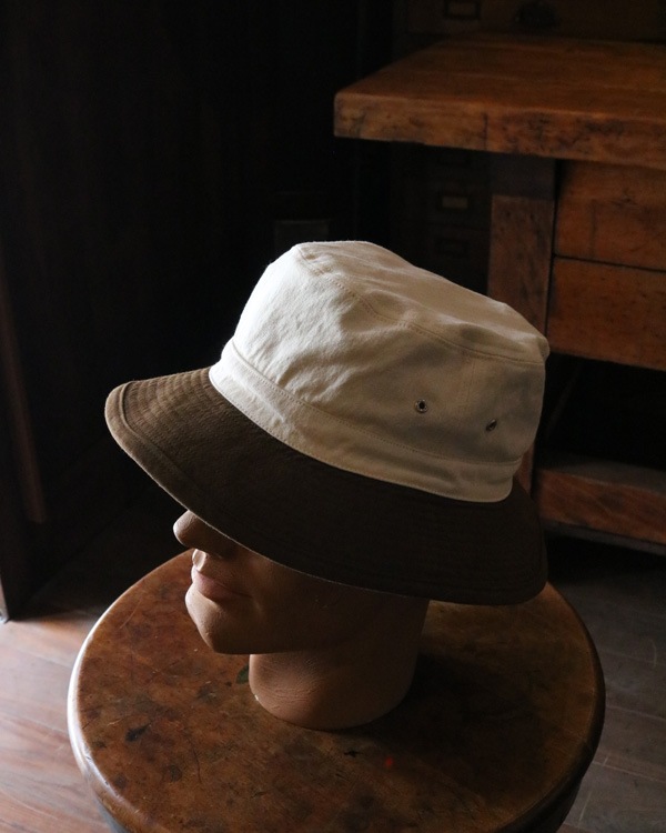 PHIGVEL ե٥CHINO CLOTH BUCKET HAT ΥХåȥϥåȡECRUS.BROWN