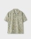 PHIGVEL �ե����٥��DELTA PATTERN OPEN COLLAR SS SHIRT �ǥ륿�ѥ����� �����ץ󥫥顼���硼�ȥ��꡼�֥���ġ�SAGE GREEN��