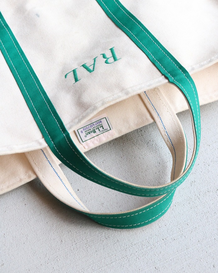 Vintage 90s Green L.L.BEAN Canvas Tote (L)
