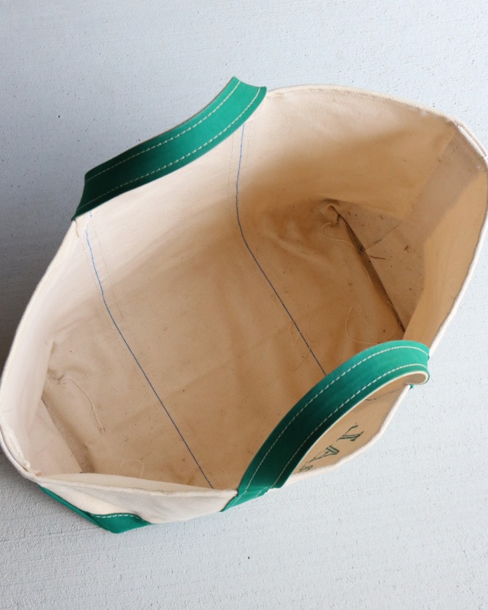 Vintage 90s Green L.L.BEAN Canvas Tote (L)