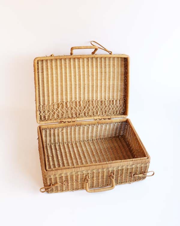 ピクニックバスケット Rattan Picnic Basket Trunk JB-009｜ラタン ピクニックバスケット