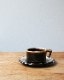 Brown Drip Cup&Saucer A�å֥饦��ɥ�å� ���åס��������� A