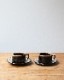 Brown Drip Cup&Saucer A�å֥饦��ɥ�å� ���åס��������� A
