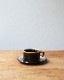 Brown Drip Cup&Saucer A�å֥饦��ɥ�å� ���åס��������� A