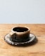 Brown Drip Cup&Saucer A�å֥饦��ɥ�å� ���åס��������� A