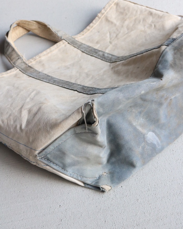 Vintage 80s Faded Navy L.L.BEAN Canvas Tote (L)