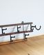 c.1920s 2-Tier Wooden Wall Hook Rack��1920ǯ�庢 2�ʼ� ��������եå���å�