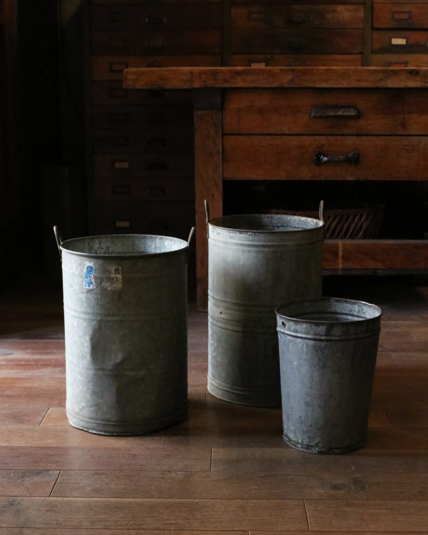 ブリキのバケツ Galvanized Bucket A｜ブリキのバケツ A
