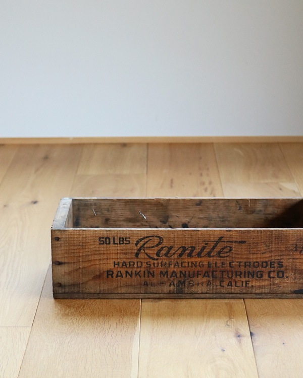 c.1940s ��Ranite�� Welding Electrode Wood Box��1940ǯ�庢 ��Ranite�� ��������ȥꥢ����Ȣ
