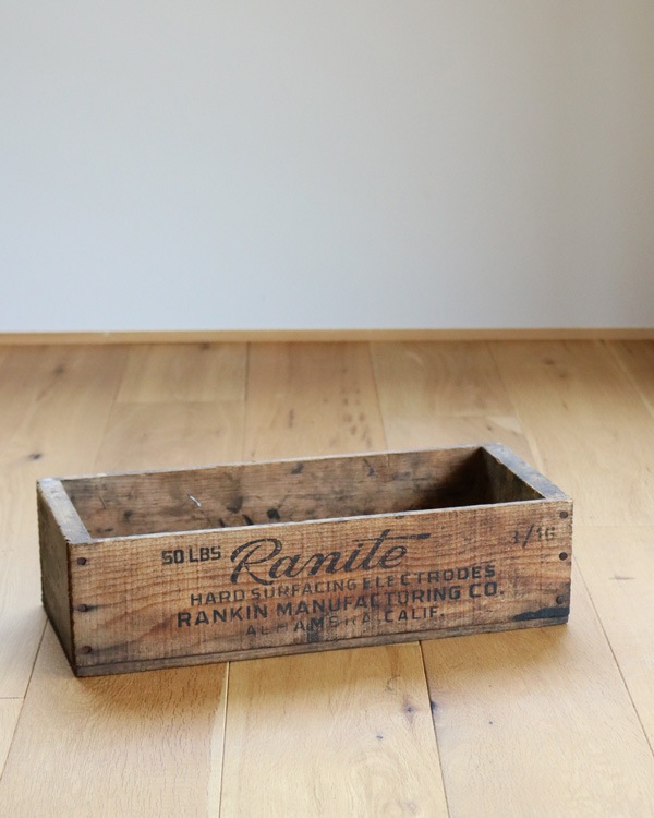 c.1940s “Ranite” Welding Electrode Wood Box｜1940年代頃 “Ranite