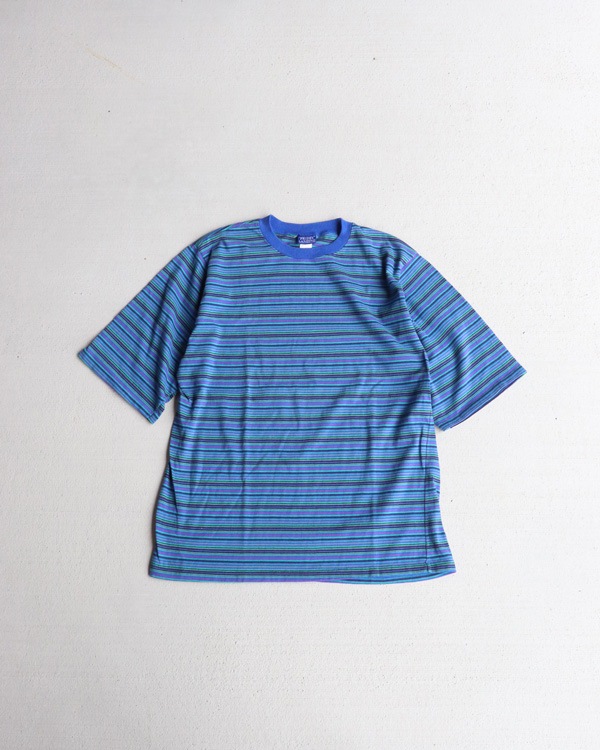 Vintage 90s Blue Striped PRIDES LANDING Tee (M)
