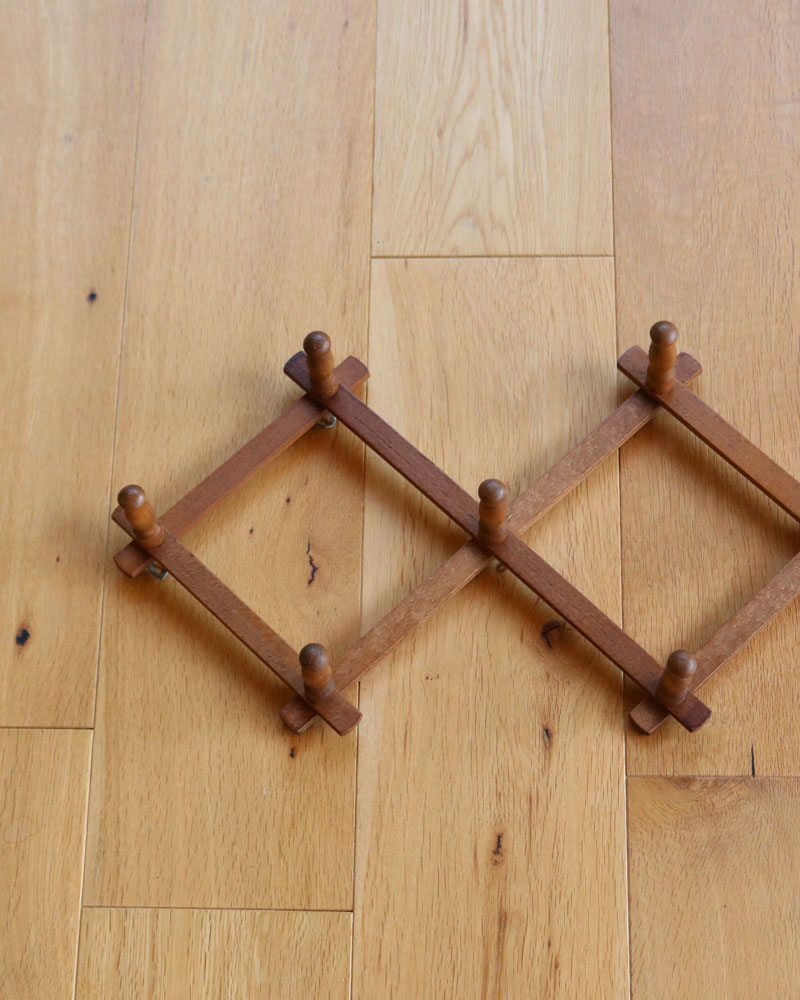 c.1950s Wooden Expandable Wall Rack｜1950年代頃 木製 エクスパン
