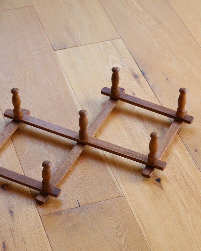 c.1950s Wooden Expandable Wall Rack｜1950年代頃 木製 エクスパン