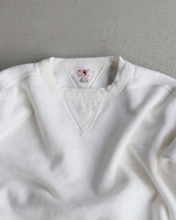 FULL BACK �ե�Хå���DOUBLE V FREEDOM SLEEVE SWEAT ��WHITE��