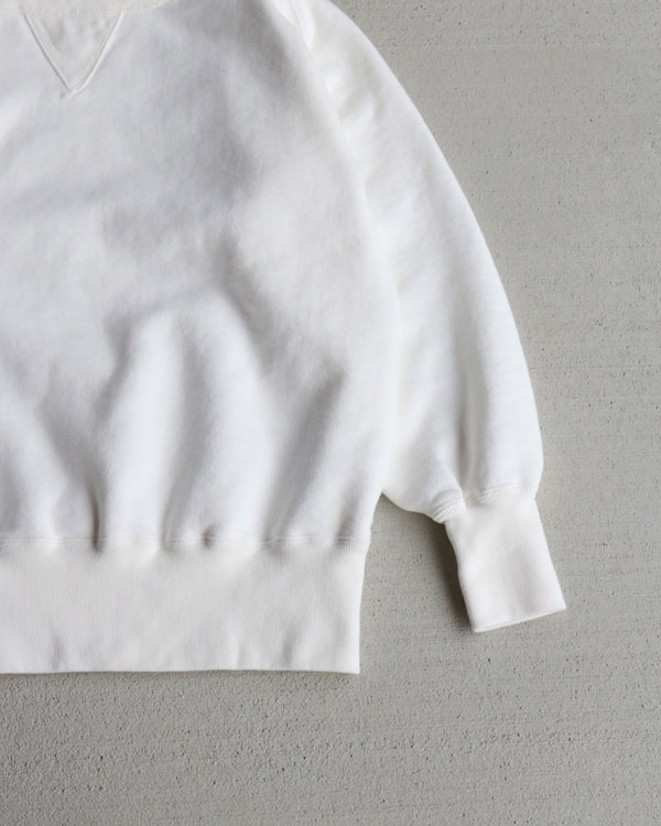 FULL BACK �ե�Хå���DOUBLE V FREEDOM SLEEVE SWEAT ��WHITE��