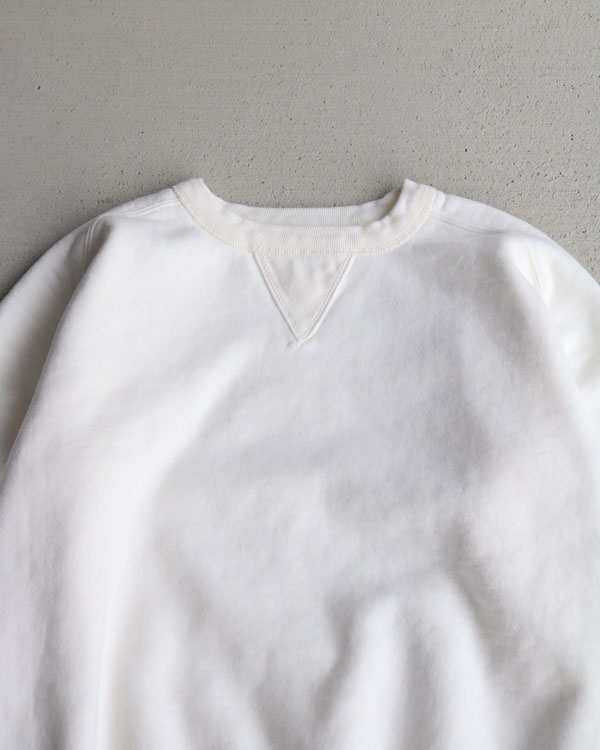 FULL BACK �ե�Хå���DOUBLE V FREEDOM SLEEVE SWEAT ��WHITE��