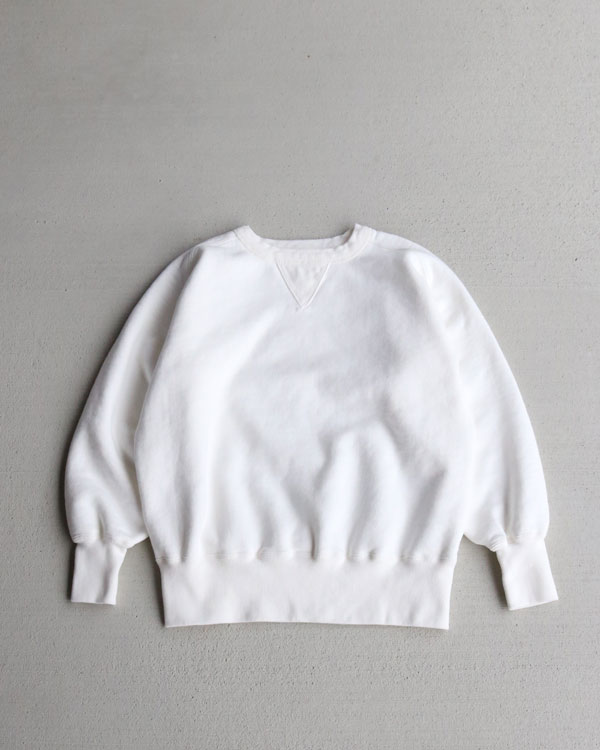 FULL BACK �ե�Хå���DOUBLE V FREEDOM SLEEVE SWEAT ��WHITE��