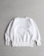 FULL BACK �ե�Хå���DOUBLE V FREEDOM SLEEVE SWEAT ��WHITE��