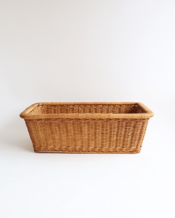 Vintage 脱衣かご バスケット Rattan Clothes Basket JP-016｜ラタン 脱衣かご JP-016