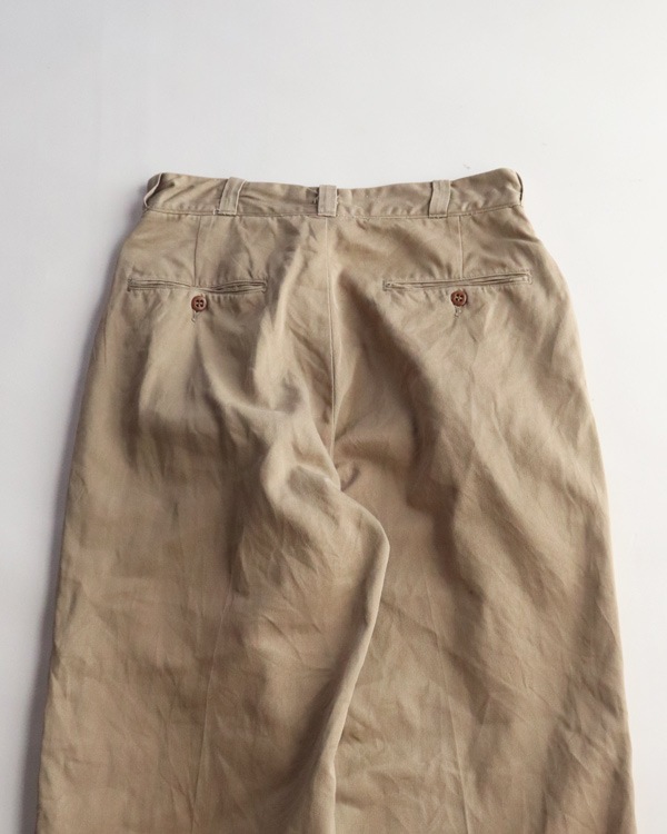 Vintage 50s U.S.ARMY Chino Trousers (28x29)