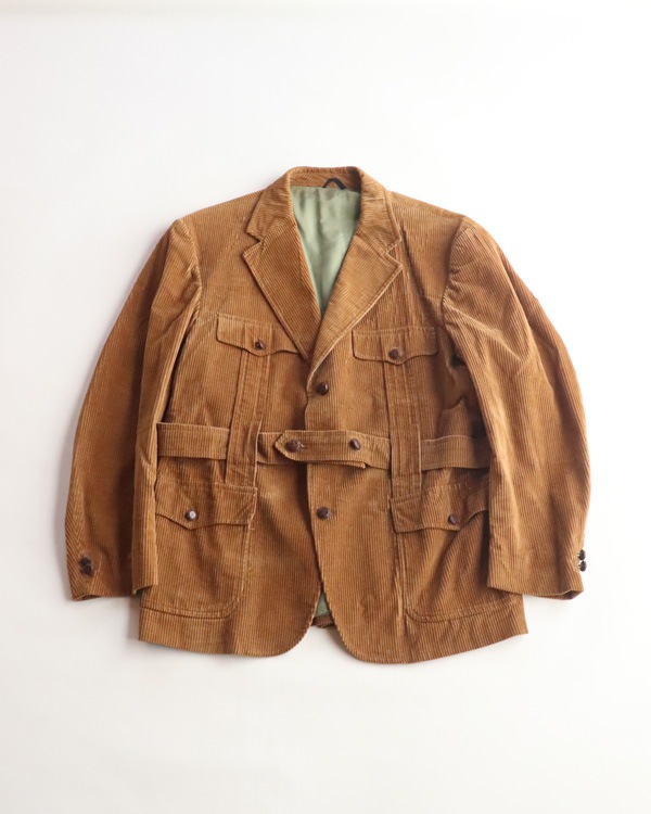Vintage 70s Camel TOWNCRAFT Corduroy Norfolk Jacket (M)