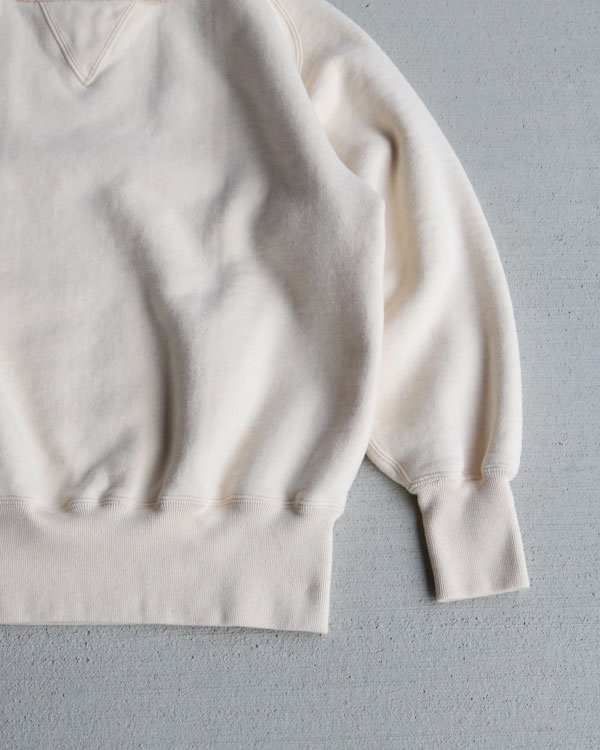 FULL BACK �ե�Хå���DOUBLE V FREEDOM SLEEVE SWEAT ��NATURAL��